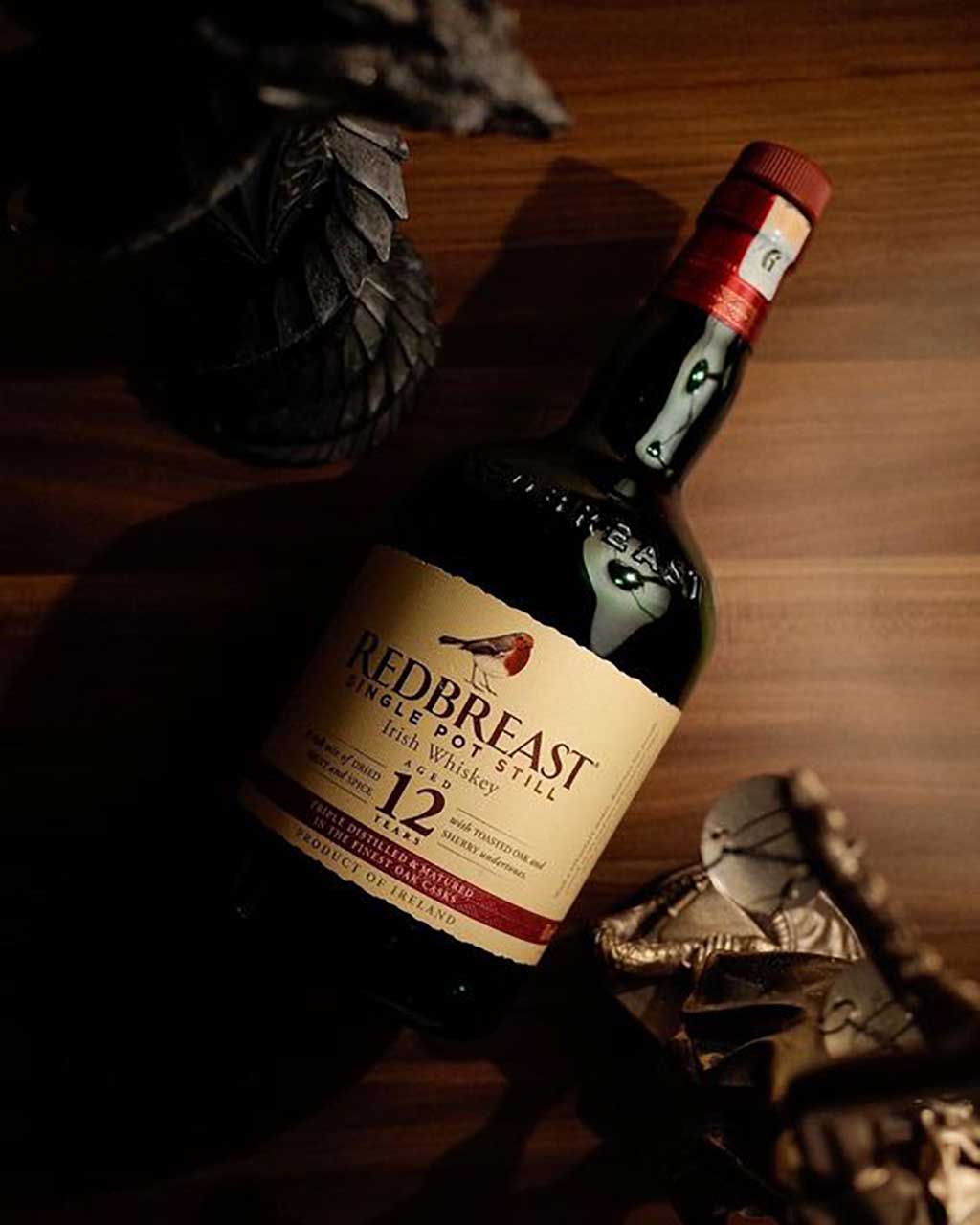 Bottle of Redbreast 12 Single Pot Still Whiskey