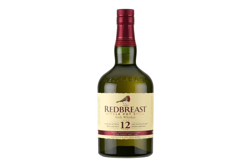 Bottle of Redbreast 12 year old whisky