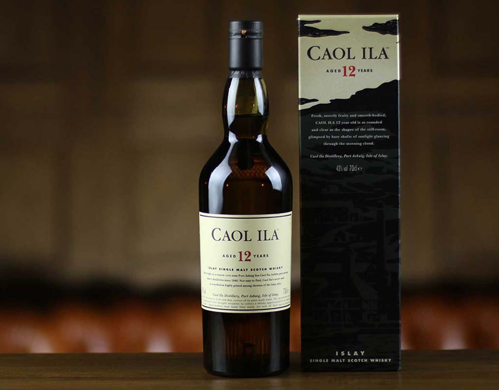 Caol Ila 12 whisky bottle