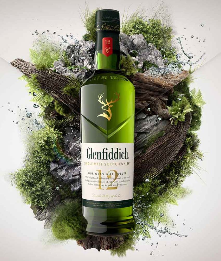 Glenfiddich 12 whisky bottle
