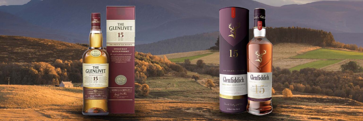 Glenlivet 15 vs Glenfiddich 15 Which one is best? WhiskyWorld