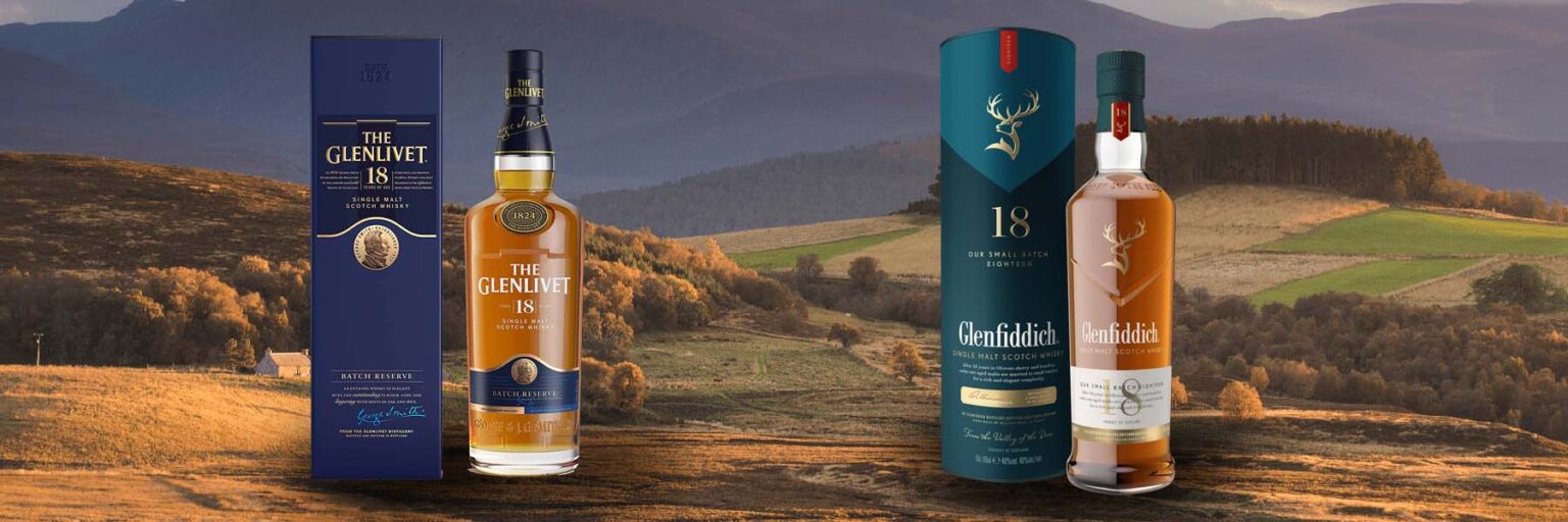 Glenlivet 18 vs Glenfiddich 18 Which one is best? WhiskyWorld