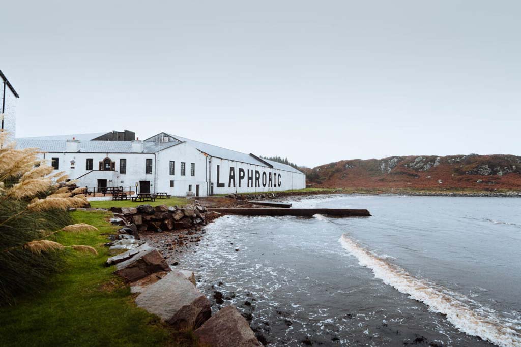Laphroaig whisky distillery on the isle of Islay