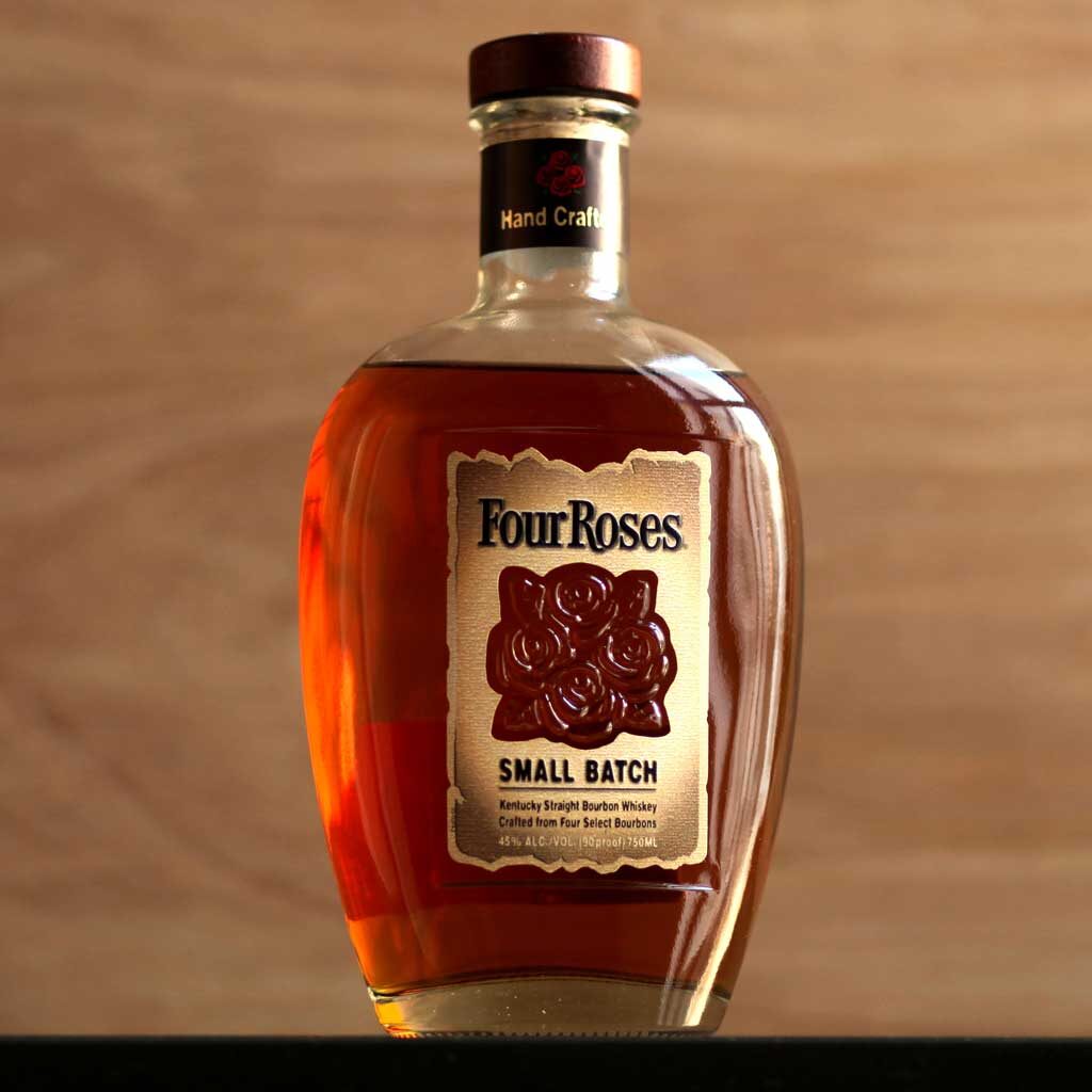 Bottle of Four Roses Small Batch bourbon whiskey