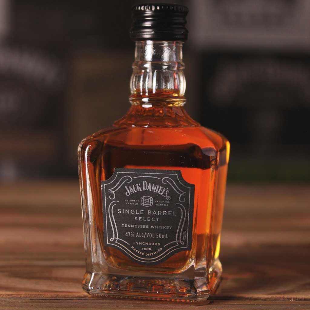 Bottle of Jack Daniels Single Barrel Select whiskey
