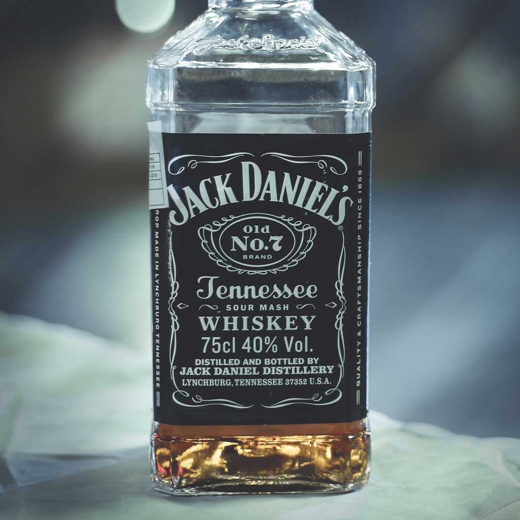 Bottle of Jack Daniels whiskey