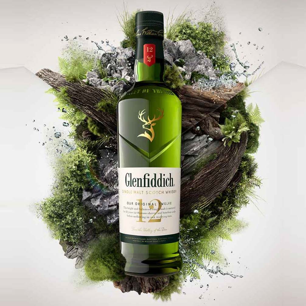 Glenfiddich 12 whisky bottle