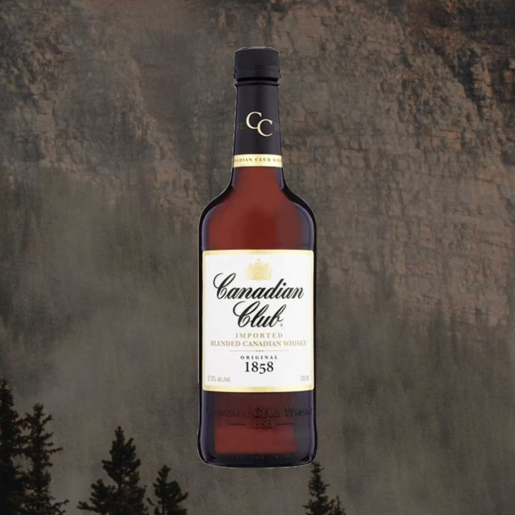 Bottle of Canadian Club whisky
