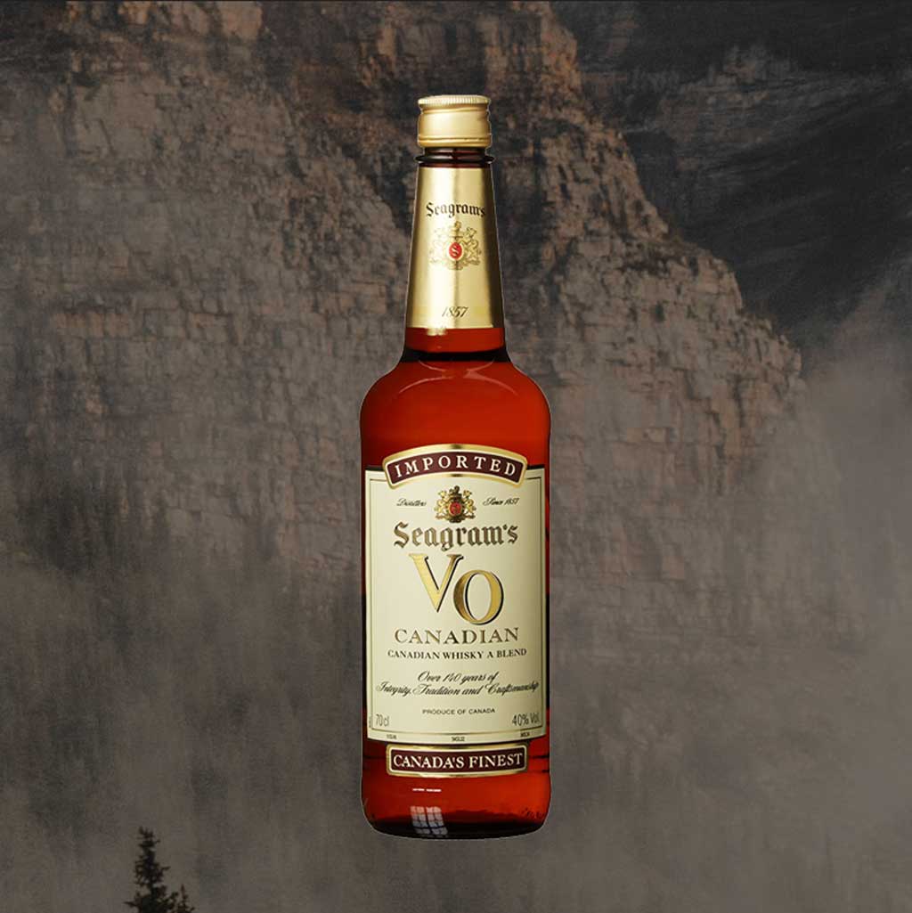Bottle of Seagram's VO blended whisky