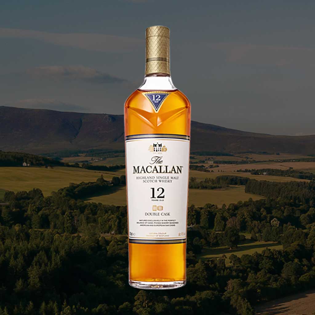 Macallan 12 Double Cask whisky bottle
