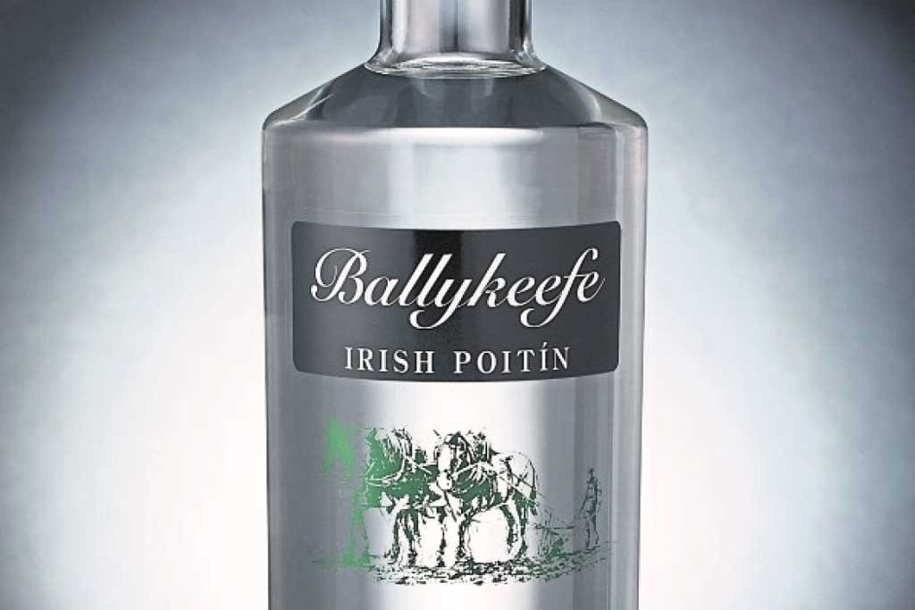Close view of Ballykeefe Irish Poitín